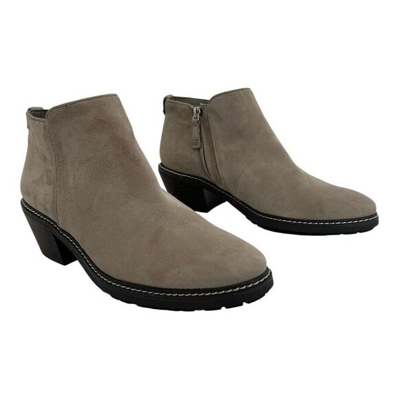 Sam Edelman Womens Size 8.5 Suede Cashmere Beige Pryce Bootie - Picture 1 of 8